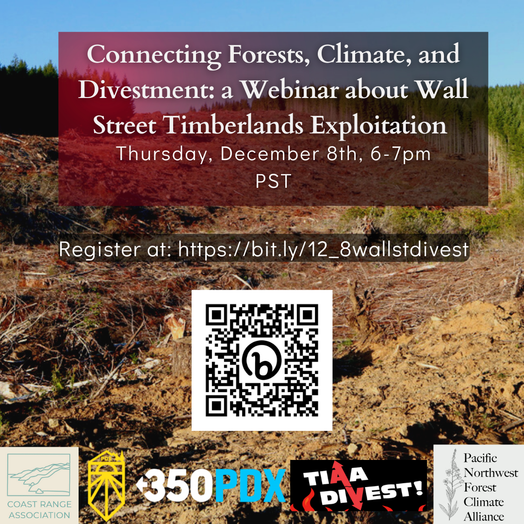 Graphic advertizing the webinar along with QR code to registration link.